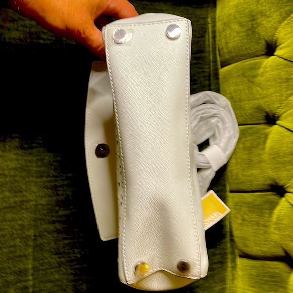 Michael Kors Ava - Extra Small Leather Satchel - White - Picture 7 of 7